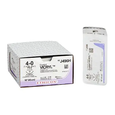 J & J Healthcare Systems - J496H Coated Vicryl™ Suture with Needle