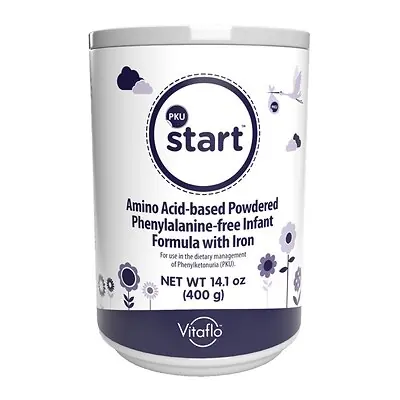Vitaflo USA LLC - 812539025900 Infant Formula PKU start™ Unflavored 400 Gram Can Powder Amino Acid PKU