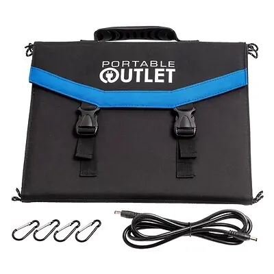 Portable Outlet - PO-SPC60 Portable Outlet Solar Panel Charger CPAP Power Solutions Portable Outlet PO-160UPS Made with durable, efficient Sunpower Gen III Solar Cells