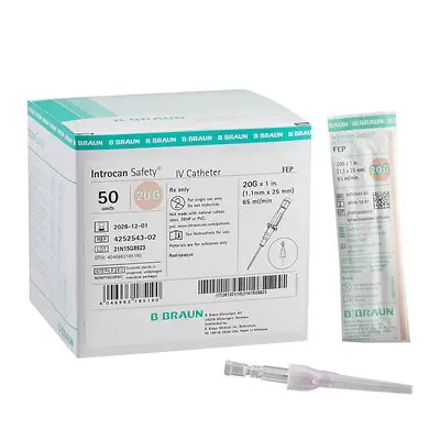 B. Braun - 4252543-02 Introcan Safety® Peripheral IV Catheter