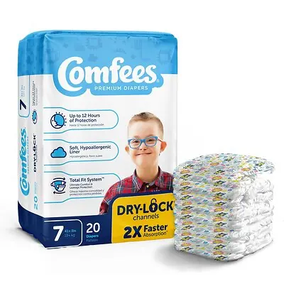 Attends Healthcare Products - CMF-7 Attends Comfees Premium Baby Diapers