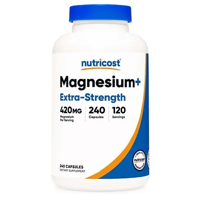 Nutricost - NTC302201 Dietary Supplement nutricost® Magnesium Citrate 420 mg Strength Capsule 240 Per Bottle