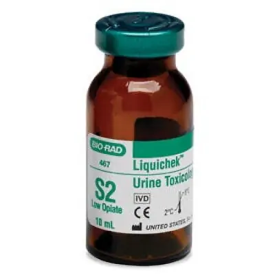 Bio-Rad Laboratories - 467 Drugs of Abuse Control Liquichek™ Urine Toxicology Level S2 Low Opiate 10 X 10 mL