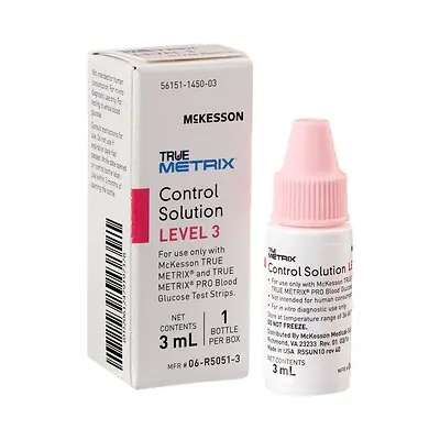 McKesson Brand - 06-R5051-3 McKesson TRUE METRIX® Glucose Control Solution
