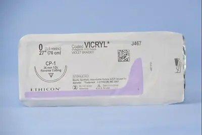 J & J Healthcare Systems - J467H Coated Vicryl™ Suture with Needle