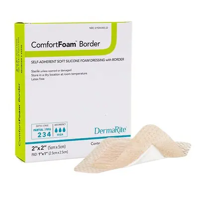 Sion Brands LLC - 43220 ComfortFoam™ Border Self-Adherent Soft Silicone Foam Dressing