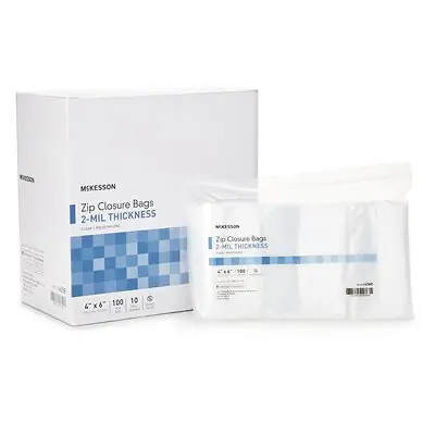 McKesson Brand - 4588 McKesson 4 X 6 Inch Zip Closure Bag