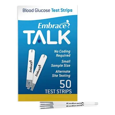 Omnis Health - APX03AB0303MO Embrace® TALK Blood Glucose Test Strips