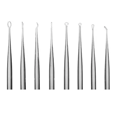Bionix - 2209 Ear Curette Clinic Pack Lighted Ear Curette™ Round Handle Assorted Tip Sizes Lighted Tip with Magnification