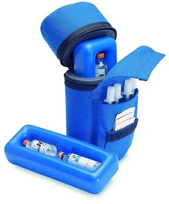 Medicool Inc - INSPROTECT Insulin Protector Case Medicool Blue Nylon 3 X 4 X 8 Inch