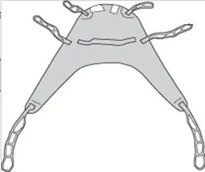 Drive DeVilbiss Healthcare - 13262L Seat and Back Divided Leg Sling 4 or 6 Point Cradle With Head Support Strap Attachment Large 450 lbs. Weight Capacity