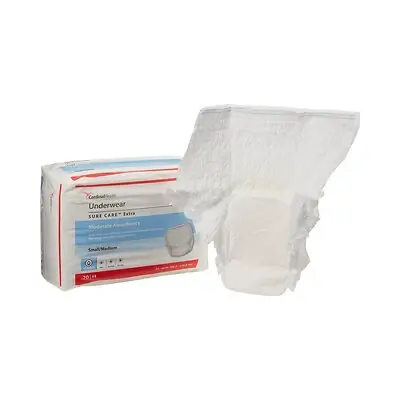 Cardinal - 1840A Sure Care™ Extra Moderate Absorbency Incontinence Underwear