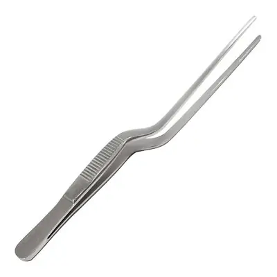 Sklar - 94-5687 Ear Forceps Econo Sterile™ 5-1/2 Inch Length Floor / Office Grade Pakistani Stainless Steel Sterile NonLocking Thumb Handle Straight Blunt Tips