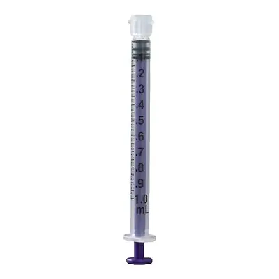 Vesco Medical - VED-601B Enteral / Oral Syringe Vesco® Low Dose 1 mL Enfit Tip Without Safety
