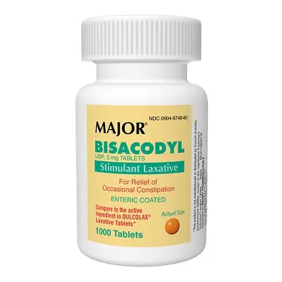 Major Pharmaceuticals - 00904674880 Major® 5-mg Bisacodyl Laxative Tablets