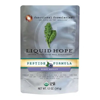 Nutritionals Medicinals - 212505 Oral Supplement Liquid Hope® Peptide Formula Berry Medley Flavor Liquid 12 oz. Pouch