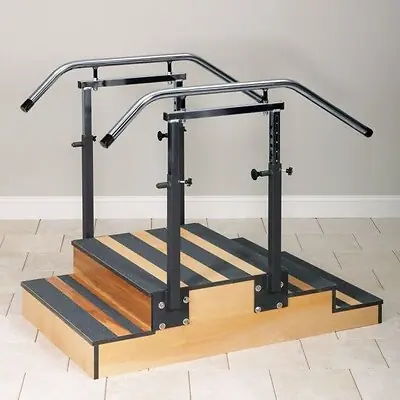 Clinton Industries 4-6500-30 - Training Staircase Select® Series Two-Sided 34 X 54 Inch Overall, 12 X 24 X 30 Inch Platform, 6 X 10 X 30 Inch 2 Steps, 4 X 10 X 30 Inch 3 Steps - 1/Each