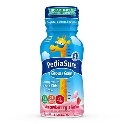Abbott Nutrition - 58055 PediaSure® Grow & Gain Strawberry Shake