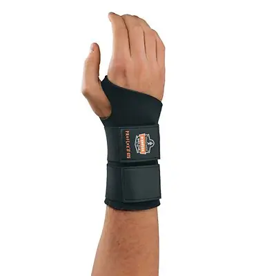 Ergodyne - 16623 Wrist Support ProFlex® 670 Ambidextrous Double Strap Neoprene Left or Right Hand Black Medium