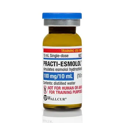 Wallcur - 106EM Clinical Training Medication Practi-Esmolol™ Liquid Tint Vial 10 mL