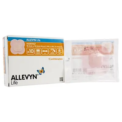 Smith & Nephew - 66801067 Allevyn Life Silicone Adhesive with Border Silicone Foam Dressing