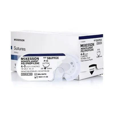 McKesson Brand - S8699GX McKesson Suture with P-13 Needle