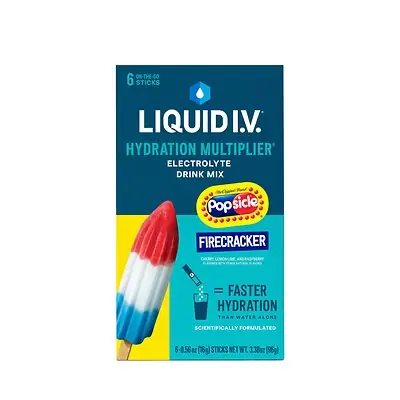 The LIV Group Inc - LVM-6050 Oral Electrolyte Solution Liquid I.V. Hydration Multiplier® Firecracker Popsicle Flavor 0.56 oz.