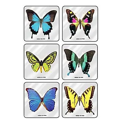 Medibadge - 2685 Sticker MiniBadges™ 75 per Roll Foil Butterflies 2-1/2 X 2-1/2 Inch