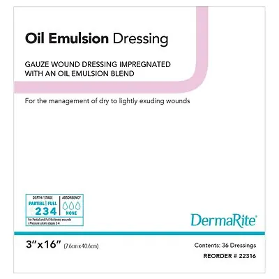 Sion Brands LLC - 22316 DermaRite® Oil Emulsion Wound Dressing
