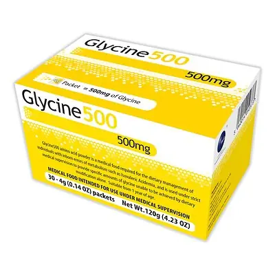 Vitaflo USA LLC - 812539020653 Oral Supplement Glycene500 Unflavored Powder 4 Gram Individual Packet