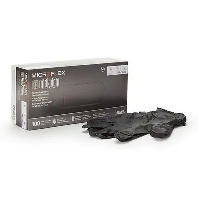 Microflex Medical - MK-296-XL Microflex® MidKnight™ Nitrile Exam Glove
