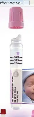 BD - 363706 BD Microtainer® MAP Capillary Blood Collection Tube K2 EDTA Additive 250 µL to 500 µL BD Microgard™ Closure Plastic Tube