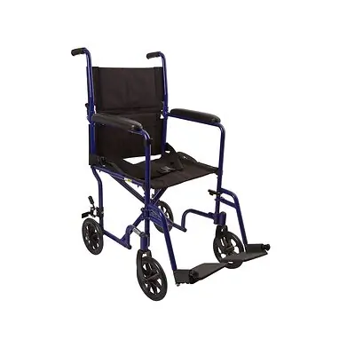 McKesson Brand - 146-ATC19-BL McKesson Lightweight Transport Chair
