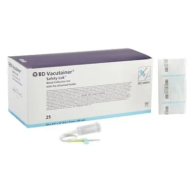 BD - 368653 BD Vacutainer® Safety-Lok™ Blood Collection Set w/ Holder 23 GA ¾" needle length
