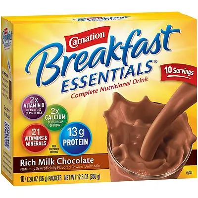 Nestle Healthcare Nutrition - 10050000530325 Carnation Breakfast Essentials® Chocolate Nutritional Drink