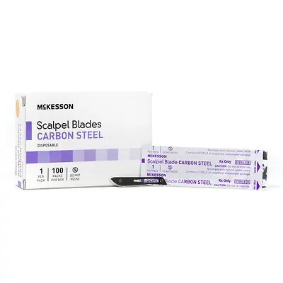 McKesson Brand - 16-63710 McKesson Carbon Steel Surgical Blade Knife Edge