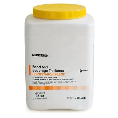McKesson Brand - 16-DT6800 Food and Beverage Thickener McKesson 36 oz. Canister Unflavored Powder IDDSI Level 0 Thin