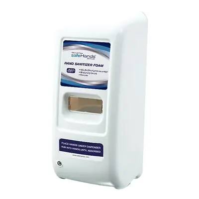 Safehands - HF-1008-1W Hand Hygiene Dispenser SafeHands® White Plastic Touch Free 1000 mL Wall Mount