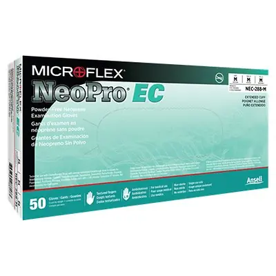 Microflex Medical - NEC-288-M NeoPro® EC Polychloroprene Extended Cuff Length Exam Glove
