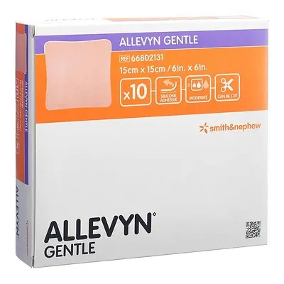 Smith & Nephew - 66802131 Allevyn Gentle Border Silicone Foam Dressing
