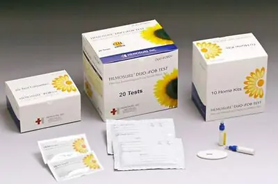 Hemosure - DUO-IFOB Cancer Screening Test Kit Hemosure® Fecal Occult Blood Test (iFOB or FIT) 20 Tests CLIA Waived