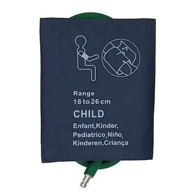EdanUSA & MDPro - U1881S-01-C12 Reusable Blood Pressure Cuff 18 to 26 cm Arm Nylon Cuff Child Cuff