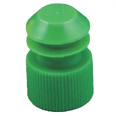 McKesson Brand - 177-116152G Tube Closure McKesson Flanged Plug Cap 16 mm Diameter NonSterile Green