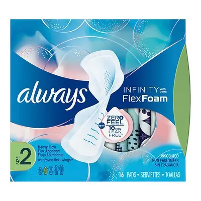 Procter & Gamble - 10037000117145 Always® Infinity Super Pads with Wings