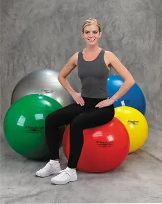 Fabrication Enterprises - 30-1702 Inflatable Exercise Ball PhysioGymnic™ Green 4 lbs.