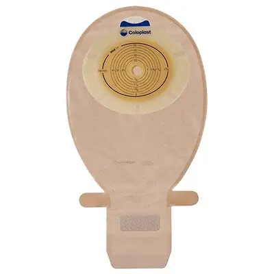 Coloplast - 15524 SenSura® Flat 1-Piece Transparent Ostomy Pouch