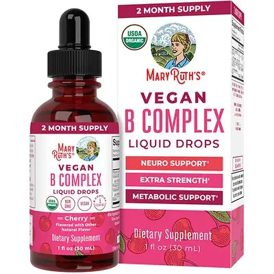 MRO MaryRuth LLC - DR-AD-VBX-OG-SF-1OZ-RE-01 Mary Ruth's® Vegan B-Complex Drops