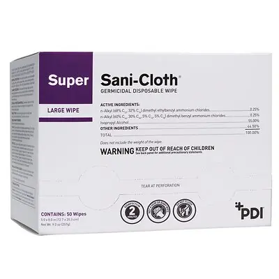 Professional Disposables - H04082 Super Sani-Cloth® Large Germicidal Disinfectant Wipes