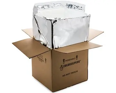 Coldkeepers LLC - KG-14CU-PL10RT-1416 Insulated Shipper Liner Kold-To-Go Extreme Fits 14 X 14 X 14 Inch Box For Temperature Sensitive Products