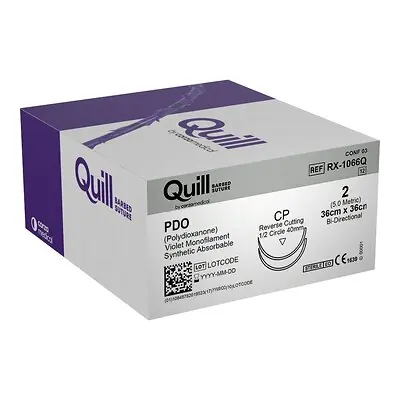 Surgical Specialties - RX-1066Q Quill™ Knotless Tissue-Closure Device Suture with Needle